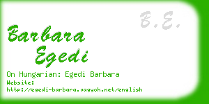 barbara egedi business card